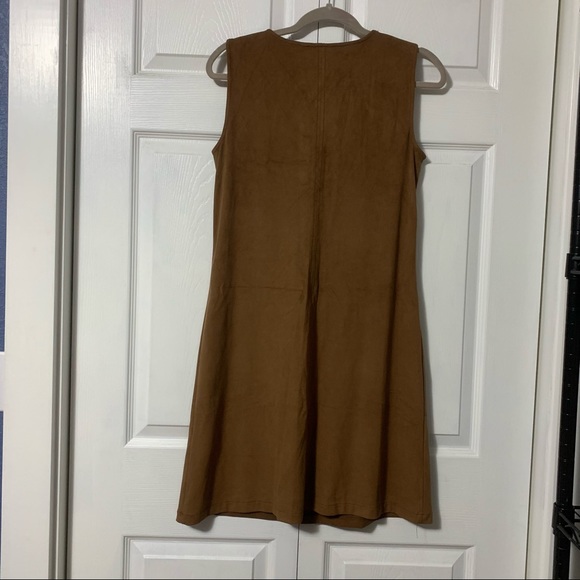 Gold/Tan Velvet Dress - Picture 3 of 3